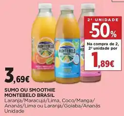 El Corte Inglés Sumo ou smoothie montebelo brasil promoção