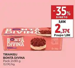 El Corte Inglés Tiramisu bontà divina promoção