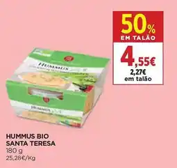 El Corte Inglés Hummus bio santa teresa promoção