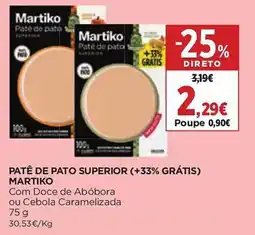 El Corte Inglés Patê de pato superior martiko promoção