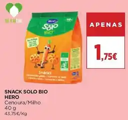 El Corte Inglés Snack solo bio hero promoção