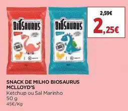 El Corte Inglés Snack de milho biosaurus promoção