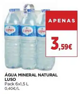 El Corte Inglés Água mineral natural luso promoção