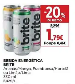 El Corte Inglés bebida energética brite promoção