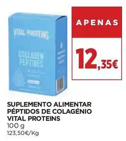 El Corte Inglés Suplemento alimentar péptidos de colagénio vital proteins promoção