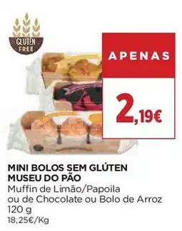 El Corte Inglés Mini bolos sem glúten museu do pão promoção