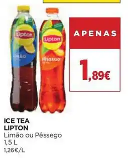El Corte Inglés Ice tea lipton limão ou pêssego promoção