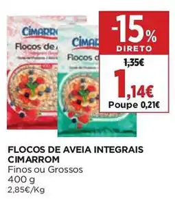 El Corte Inglés Flocos de aveia integrais cimarrom promoção