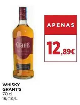 El Corte Inglés Whisky grant's promoção