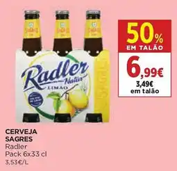 El Corte Inglés Cerveja sagres radler promoção