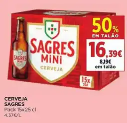 El Corte Inglés Cerveja sagres mini promoção