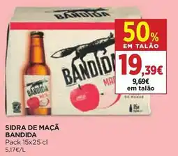 El Corte Inglés Sidra de maçã bandida promoção