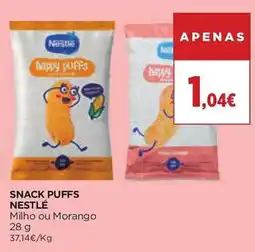 El Corte Inglés Snack puffs nestlé milho ou morango promoção