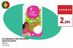 El Corte Inglés Uva branca sem grainha vale da rosa promoção