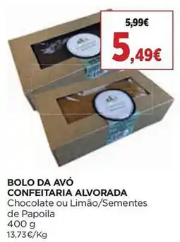 El Corte Inglés Bolo da avó confeitaria alvorada promoção