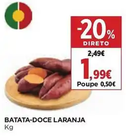 El Corte Inglés Batata-doce laranja promoção