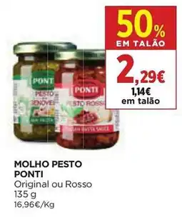 El Corte Inglés molho pesto ponti original ou rosso promoção