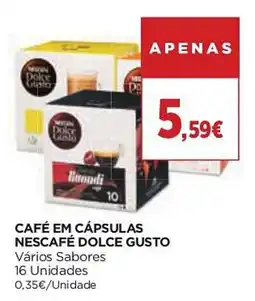 El Corte Inglés café em cápsulas nescafé dolce gusto promoção