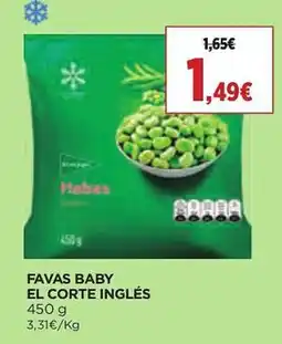 El Corte Inglés Favas baby promoção