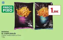 El Corte Inglés batatas el corte inglés promoção