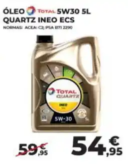 Feu Vert óleo total 5w30 promoção