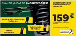 Feu Vert substituição de 2 amortecedores monroe promoção