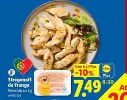 Lidl com - strogonoff de frango promoção
