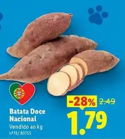 Lidl Nacional - batata doce promoção