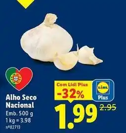 Lidl Nacional - alho seco promoção