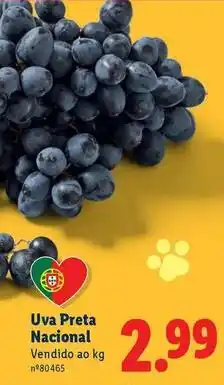 Lidl Nacional - uva preta promoção