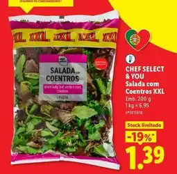 Lidl Chef select - salada com coentros xxl promoção