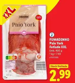 Lidl Fumadinho - paio york fatitado xxl promoção