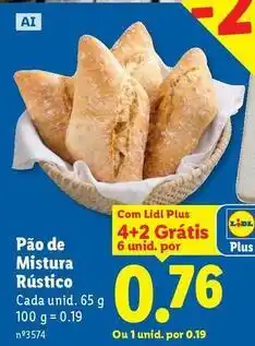 Lidl com - pão de mistura rustico promoção