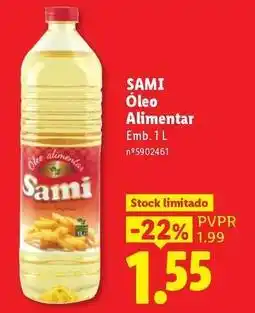 Lidl Oleo alimentar promoção