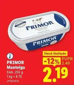 Lidl Primor - manteiga promoção