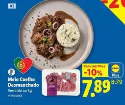 Lidl com - meio coelho desmanchado promoção