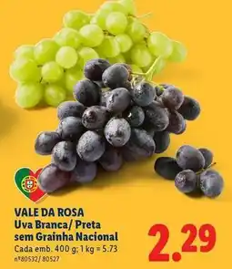 Lidl Nacional - uva branca/ preta sem grainha promoção