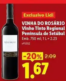 Lidl Vinha do torrão - vinho tinto regional peninsula de setubal promoção