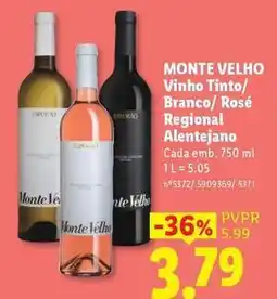 Lidl Monte velho - vinho tinto promoção