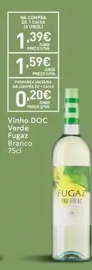 Recheio Vinho verde fugaz promoção