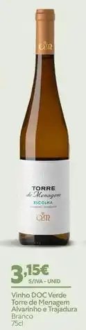 Recheio Alvarinho - vino d.o. verde torre de ménagen promoção