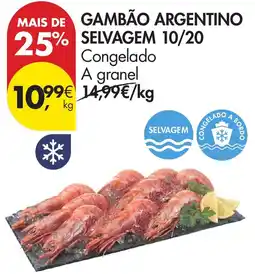 Pingo Doce gambão argentino selvagem 10/20 promoção