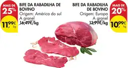 Pingo Doce Bife da rabadilha de bovino promoção