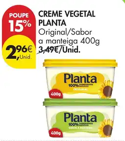 Pingo Doce Creme vegetal planta promoção