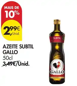 Pingo Doce azeite subtal gallo promoção