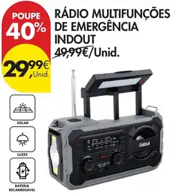 Pingo Doce rádio multifunções de emergência indout promoção