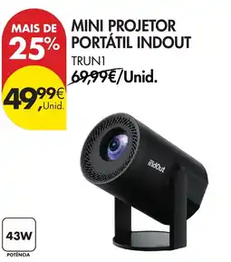Pingo Doce mini projetor portátil indout promoção