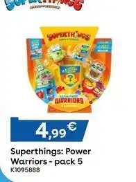 Toys R Us Supwethings power warriors - pack 5 promoção