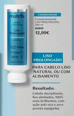O Boticário Condicionador liso prolongado promoção