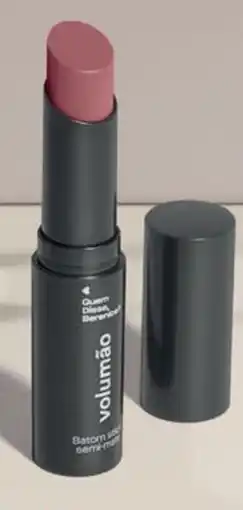 O Boticário Batom volumão roselelê promoção